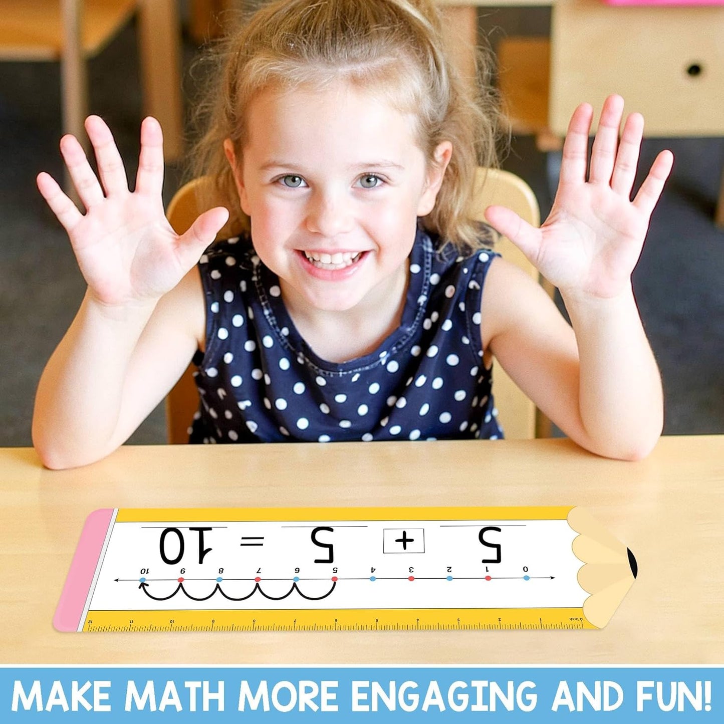 26 Pack Boho Number Line Dry Erase Boards Cards, 14"x4", Double-Sided, 0-10 on One Side & 0-20 on Other Side, Math Manipulatives for Student, Education Classroom Must Haves