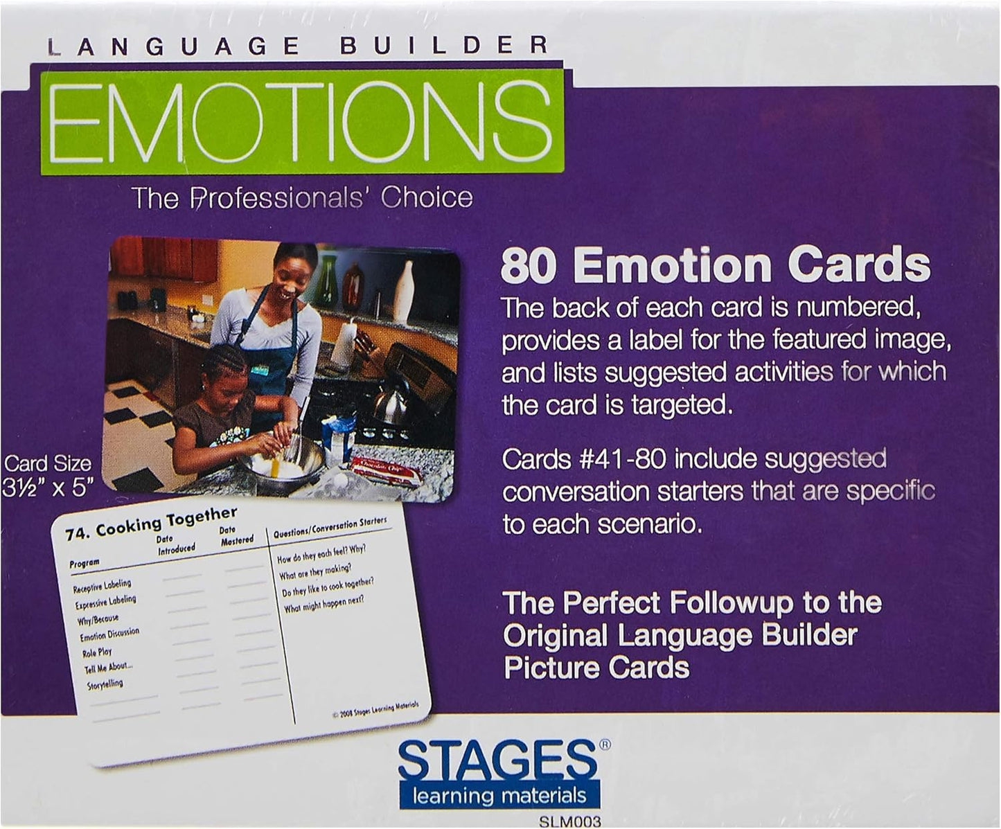 Stages Learning Materials Language Builder Picture Noun Flash Cards Photo Vocabulary Autism Learning Products, ABA Therapy 10 Boxes, 1413 Cards, Blocks, 88 Realistic 3D Items