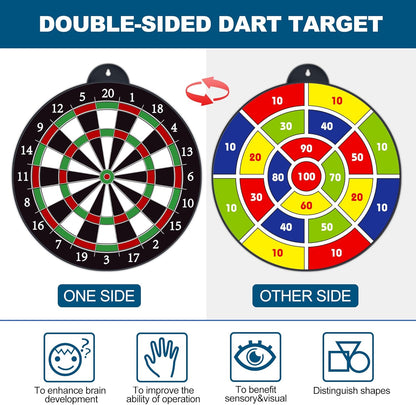 Dart Board - 12pcs Magnetic Darts - Excellent Indoor Game and Party Games - Gifts for 5 6 7 8 9 10 11 12 Year Old Boy Kids