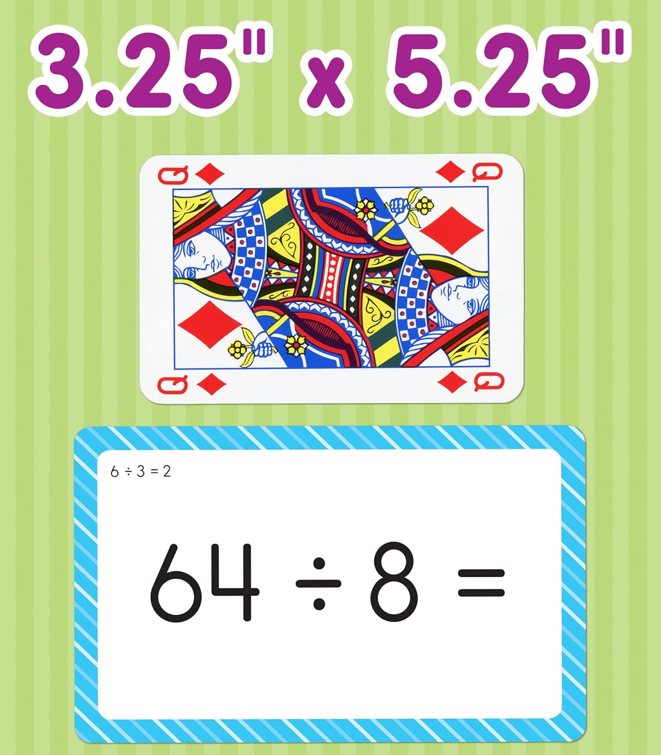 Carson Dellosa Addition, Subtraction, Division, and Multiplication Flash Cards, 4 Sets of Flashcards, Math Games for Kids 8-12, 3rd Grade Mathematics and Up
