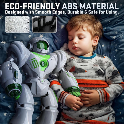 BEZGAR Robot Toys for Kids 3-12 Years Old - Big RC Robot Programmable Dancing with 22 Actions, Remote Control Emo Robots Supporting 78 Changing Expression Christmas Birthday Gift for Boys and Girls