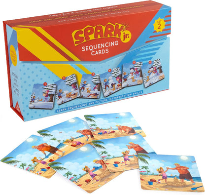 Sequence for Kids Cards, Speech Therapy Materials, Homeschool SEL, Autism, Tell A Story Picture Cards, Social Skills, Picture Cards, ESL, ELL