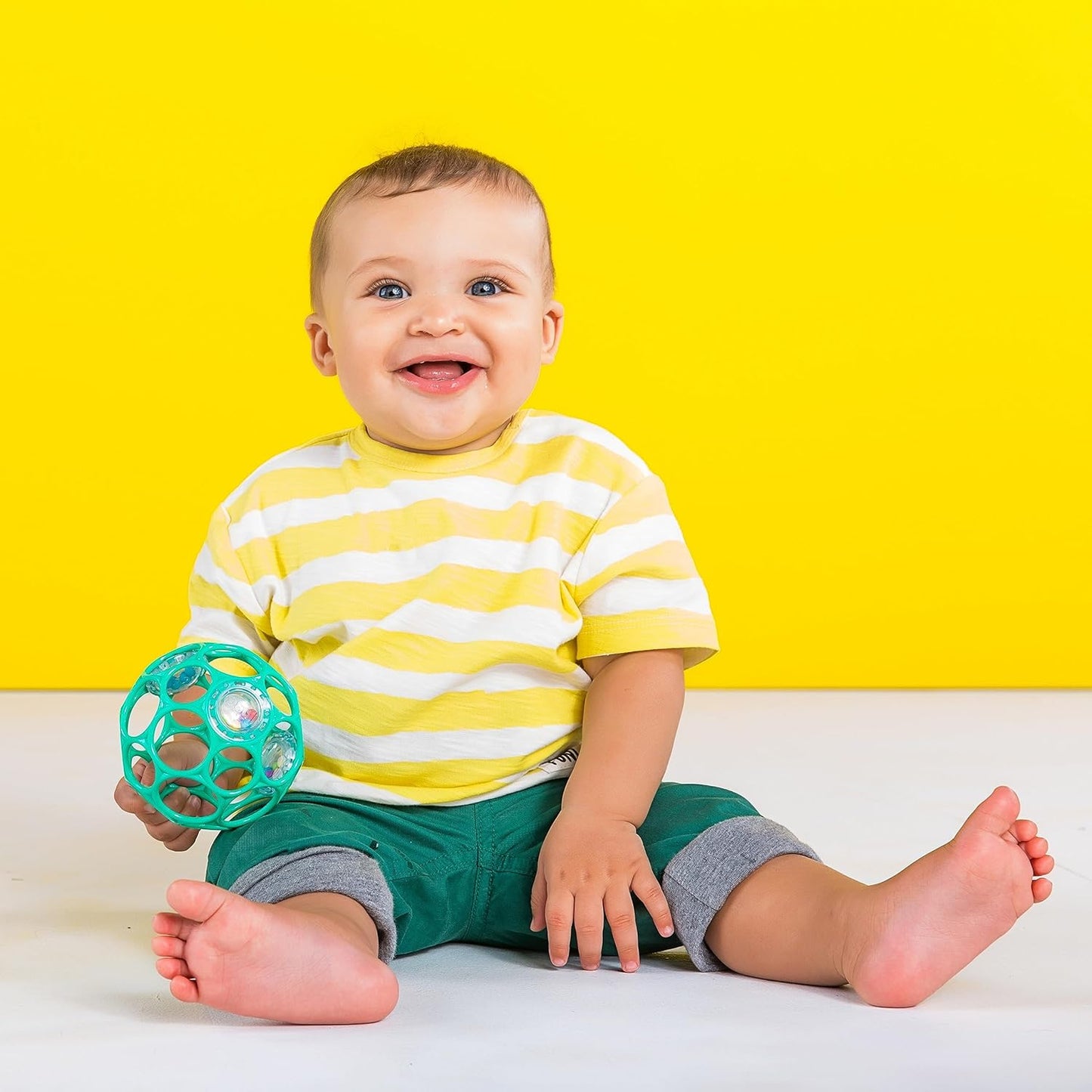Bright Starts Soothers & Shakers 7pc Gift Set - BPA-Free Baby Rattles, Teethers and Stroller Toys, Unisex, Newborn+