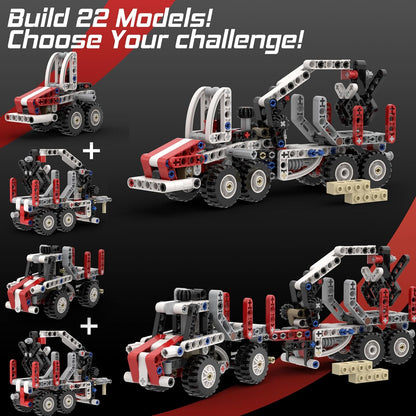 298 Pcs Technic-Parts-Set Axles-Gears-Pins-Beams-Bricks-Arms-Connectors-Wheels-Tires Compatible with Major Brand Building-Block MOC-Toy-Creations