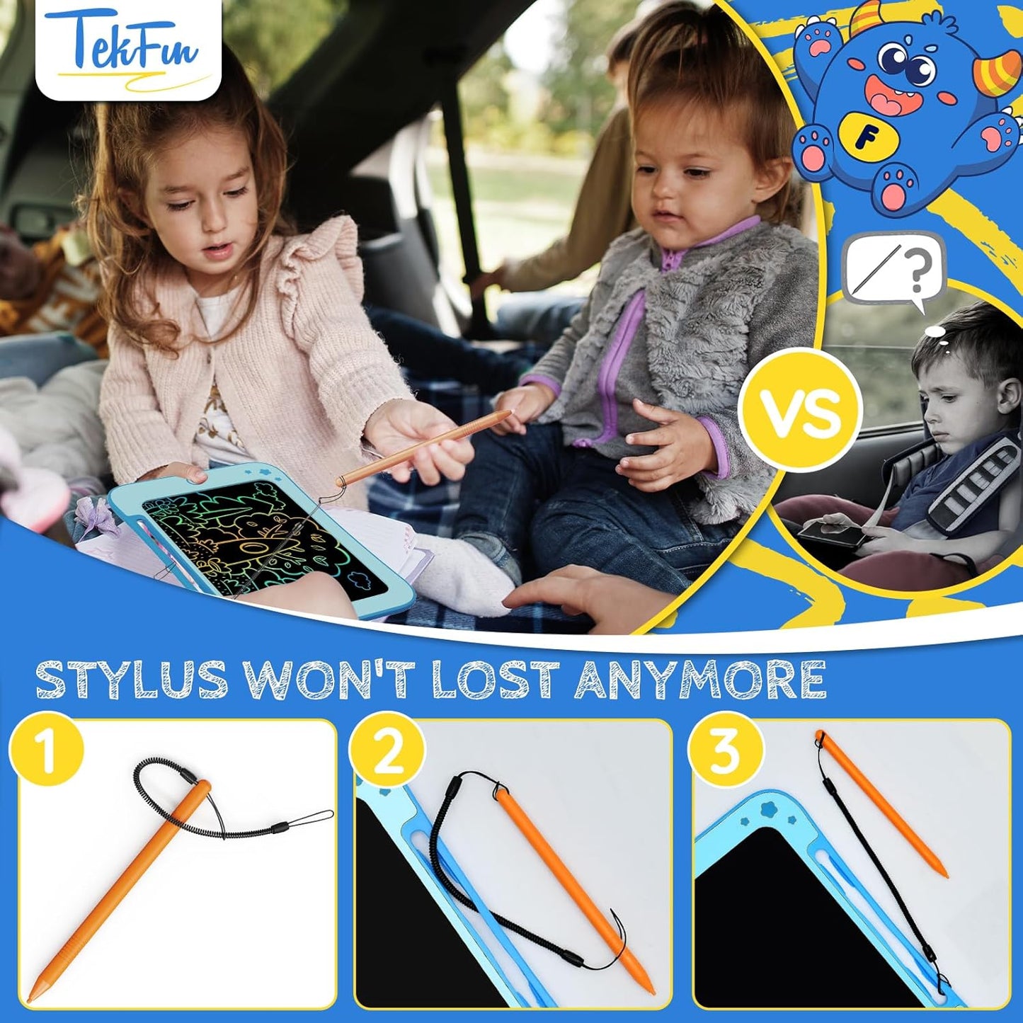 Birthday Gifts for Kids, 10inch LCD Writing Tablet Doodle Board, Mess Free Coloring Drawing Pad,Toddler Travel Toys, 3 4 5 6 7 8 Year Old Girl Birthday Gift, Christmas Easter Toys
