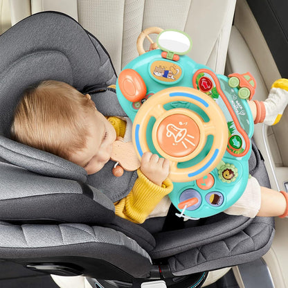 Caterbe Steering Wheel for Toddlers Toys, Baby Montessori Toy for Educational Gift
