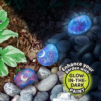ArtSkills Rock Painting Kit - 18 Rocks - Geode, Mandala & Glow in the Dark Rock Painting, Arts and Crafts for Kids