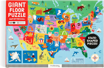 Mudpuppy Rescue Vehicles – 48 Piece Giant Floor Jigsaw Puzzle Featuring A Colorful Scene of Different Kinds of Rescue Transportation Vehicles and Adorable Rescue Characters