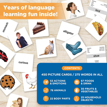 ThinkPsych First Nouns Picture Play Cards | Award Winning | 150 Picture Cards for Speech Development | Autism and Speech Therapy Materials | Best Flash Cards for Toddlers and Homeschool