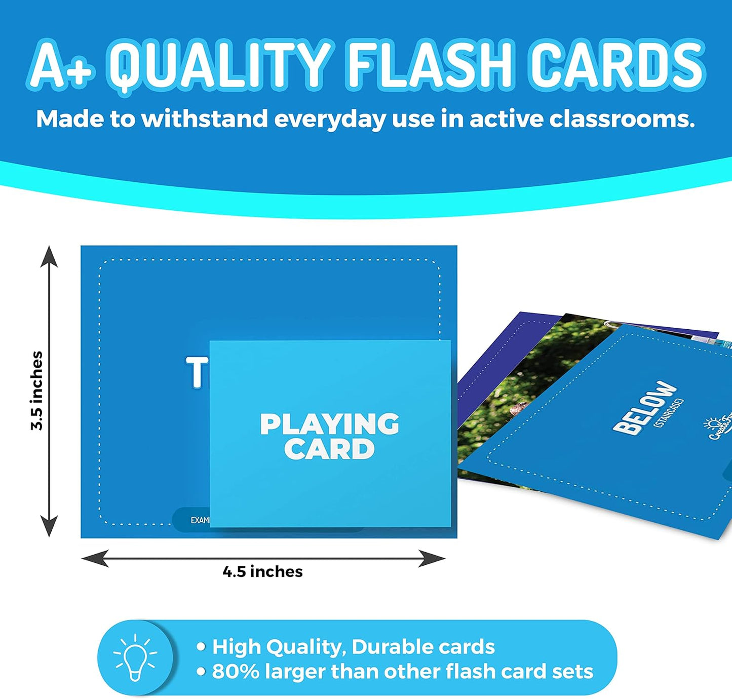 299 Vocabulary Builder Flash Cards, Educational Photo Cards for Home, Speech Therapy Materials, ESL Teaching Materials Includes Emotions, Matching Go Togethers, Nouns, Opposites, Prepositions, Verbs