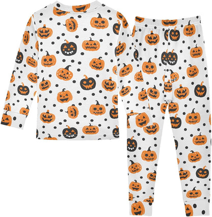ALAZA Shark Starfish Palm Tree 2 Piece Pajama Set Long Sleeve Top and Pants Sleepwear Unisex - Colors B