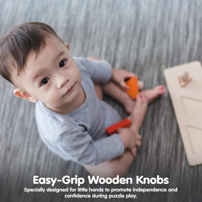 PlanToys® Sorting Boat Toy | Wooden Shape Sorter Toy for Toddlers 3+ | Montessori Educational Boat Puzzle with 6 Blocks | Develops Fine Motor Skills, Shape Matching & Problem-Solving