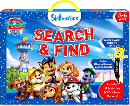 Skillmatics I Can Write PAW Patrol - Reusable Preschool Learning Activities, Educational Toy and Game, Back to School Supplies, Gifts for Students, Kids, Toddlers Ages 3, 4, 5, 6