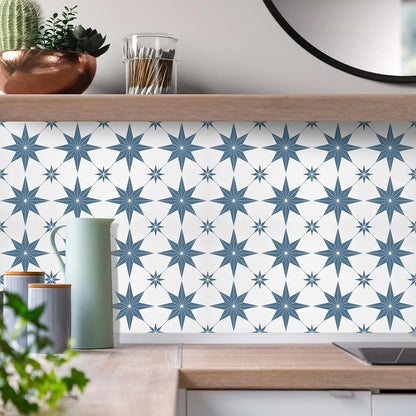 Peel and Stick Floor Tiles, Vinyl Flooring Waterproof for Bathroom Kitchen Bedrooms Living Room Fireplace Wall RV (10, White, 11.8" x 11.8")