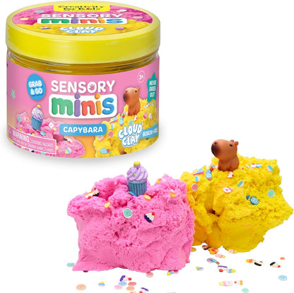 Creativity for Kids Sensory Minis Construction Kit | Cloud Clay Sensory Toy with Excavator for Kids | Spring Crafts that are Mess-Free, Screen-Free Travel Toy (Ages 3+)