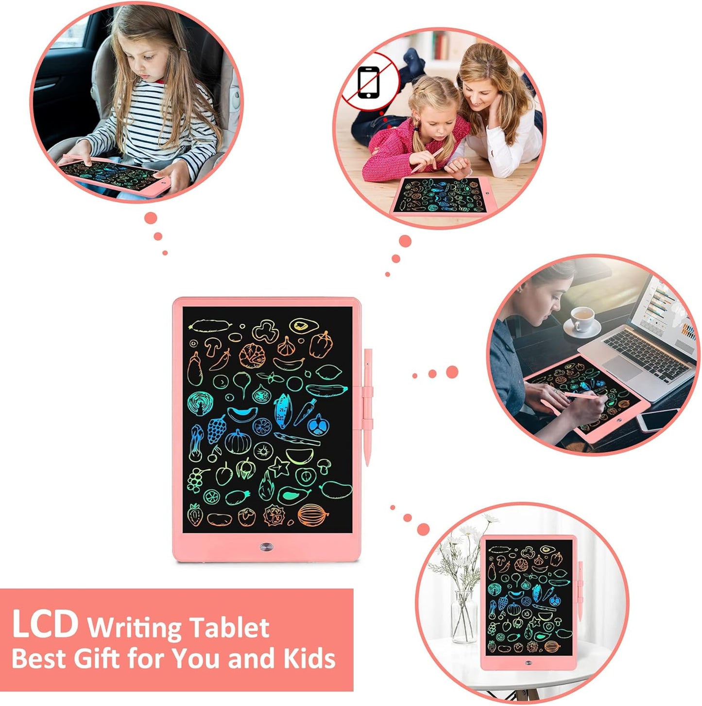 2 Pack LCD Writing Tablet for Kids Doodle Board 10 Inch, Electronic Drawing Tablet Drawing Pads, LEYAOYAO Drawing Board Learning Educational Toddler Toy - Gift for 3-6 Years Old Boys Girls