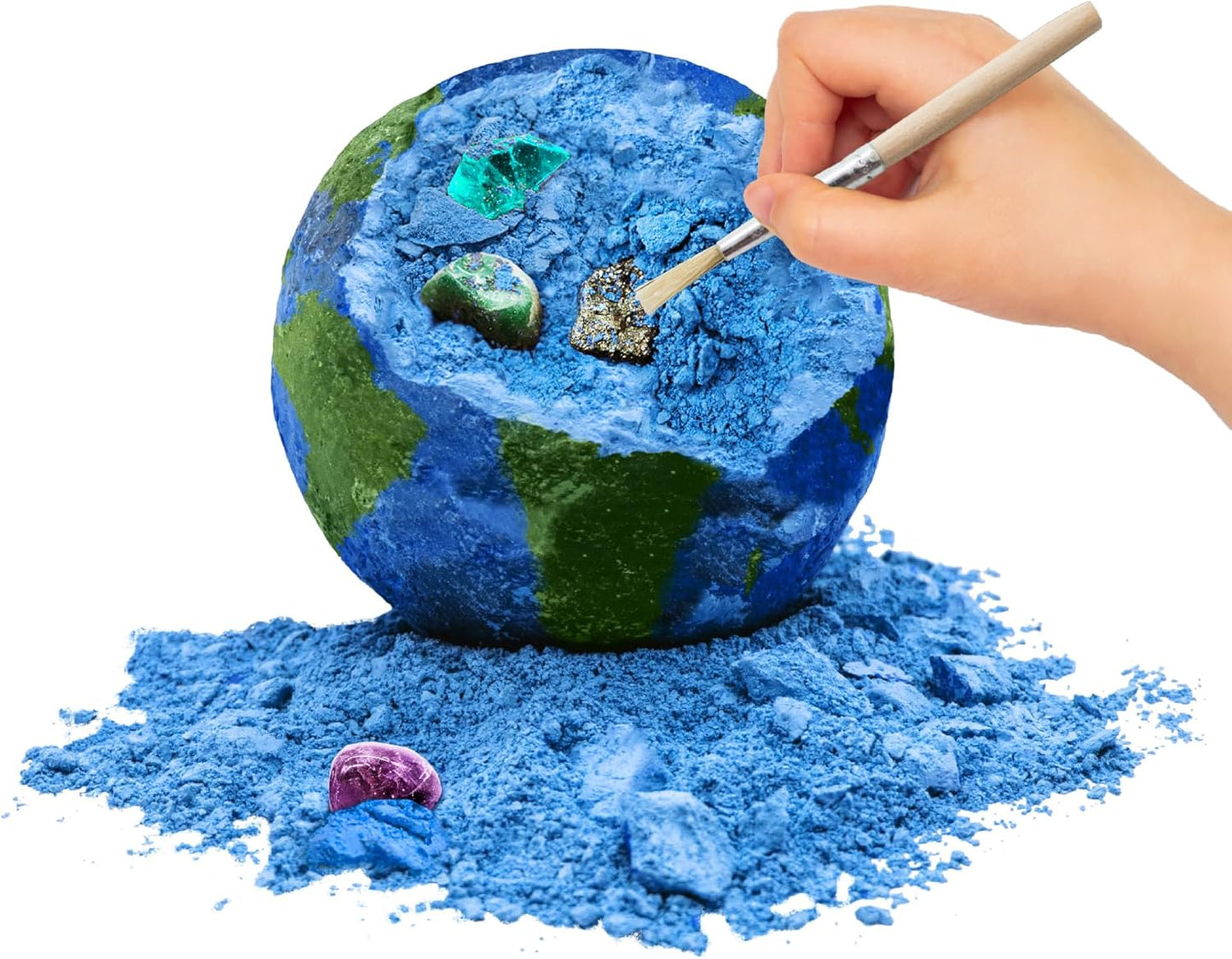 Anker Play 650242/DOM Mega Dig Earth Gem Excavation Kit for Kids, Multicolor, 10 Pieces