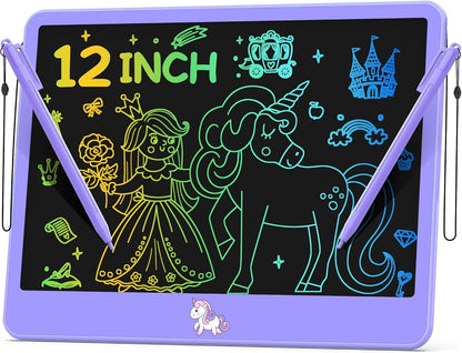 Hockvill LCD Writing Tablet for Kids 16 Inch, Toys for Girls Boys Drawing Pad for 3 4 5 6 7 Year Old Kids Toys, Christmas Birthday Gift for Kids, Toddler Doodle Board Travel Essentials - Pink