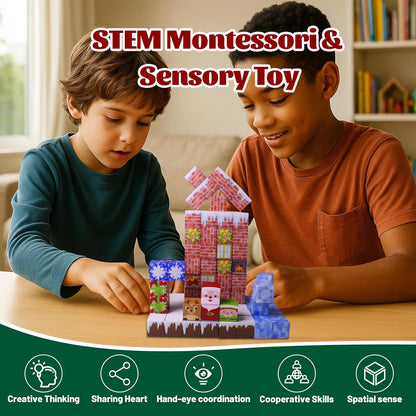 Magnetic Blocks - 150 PCS Magnets Game-Based Building Block for Ages 3,4,5,6,7,8,9,10,11 Kids Birthday Toy Sets Present, Stacking Cubes Construction Gift for Toddlers Boys & Girls, 0.8in