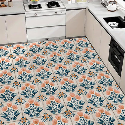 Wall Tiles Peel and Stick 12x12 Inch Ocean Coral Fish Pattern Vinyl Stickers Self Adhesive Tiles for Kitchen Bathroom Shower Laundry Room Aquarium Theme Home Renovation DIY Decor