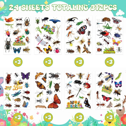 312 Pcs Science Stickers, Chemistry Biology Physics Laboratory Sticker Science Themed Stickers for Craft Supplies Classroom Rewards Party Decorations