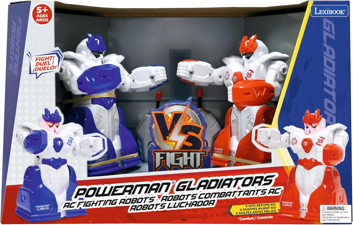 LEXiBOOK Powerman Max - Remote Control Walking Talking Toy Robot STEM Programmable Dances Sings Telling 10,000 Stories 300+ Learning Quiz Shooting Discs and Voice Repeat for Kids 4+ - ROB80EN, White