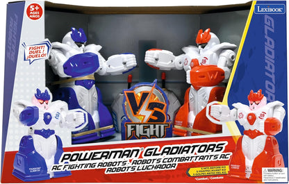 LEXiBOOK Powerman Max - Remote Control Walking Talking Toy Robot STEM Programmable Dances Sings Telling 10,000 Stories 300+ Learning Quiz Shooting Discs and Voice Repeat for Kids 4+ - ROB80EN, White