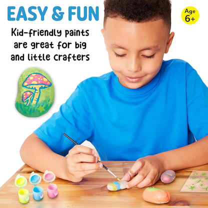 Creativity for Kids Rock Painting Kit - Glow in the Dark Rock Kit: Crafts for Kids, Painting Rocks Arts and Crafts, Kids Gift (Ages 6+)