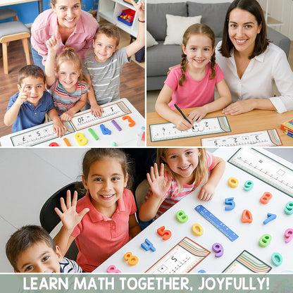 26 Pack Boho Number Line Dry Erase Boards Cards, 14"x4", Double-Sided, 0-10 on One Side & 0-20 on Other Side, Math Manipulatives for Student, Education Classroom Must Haves