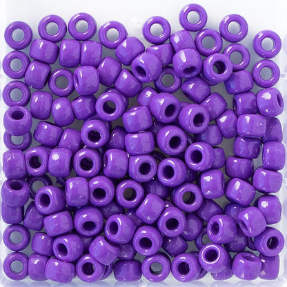 The Beadery 6 by 9mm Barrel Pony Bead, Crystal (750V006), Small, 900-Pieces