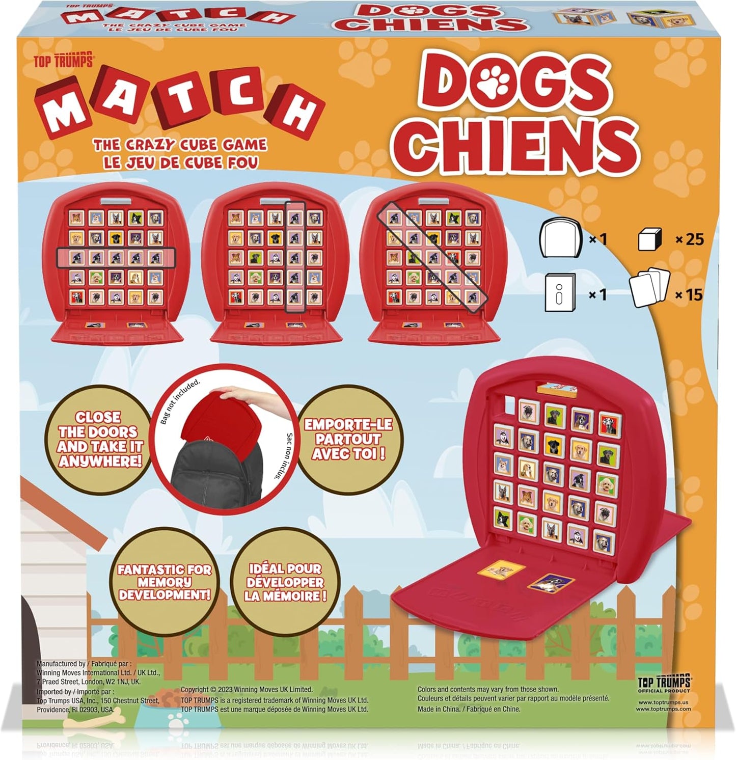 Top Trumps Match Game Dogs - Family Board Games for Kids and Adults - Matching Game and Memory Game - Fun Two Player Kids Games - Memories and Learning, Board Games for Kids 4 and up
