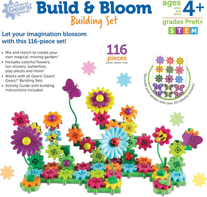 Learning Resources Gears! Gears! Gears! Space Explorers Building Set - 77 Pieces, Ages 4+, STEM Activities, Fine Motor Skills, Toddler Explorer Kit, Science and Construction, Boys and Girls Gifts