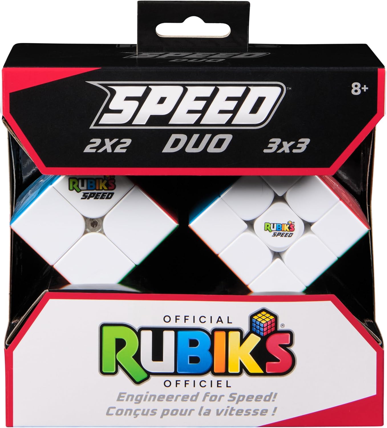Rubik’s Cube, 3x3 Magnetic Speed Cube for Super Fast Solves, Twisting Fidget Toy, Challenging Brain Teaser & Sensory Puzzle for Adults, Teens, & Kids, for Ages 8 & Up