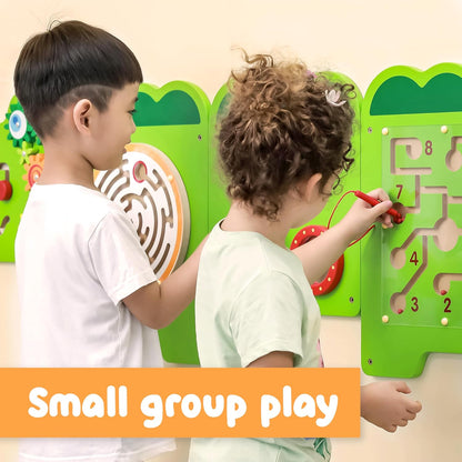 Spark & Wow Crocodile Activity Wall Panels | Light Green | Ages 18m+ | Montessori Sensory Wall Toy | 9 Activities| Busy Board Toys for Toddlers
