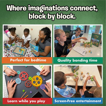 Uzzle Tales: Coral Cove – Interactive Storybook Puzzle, 2-in-1 Fun Family Story Block Game – Ages 7+ - STEM Learning Story Cards and Story Blocks for Kids