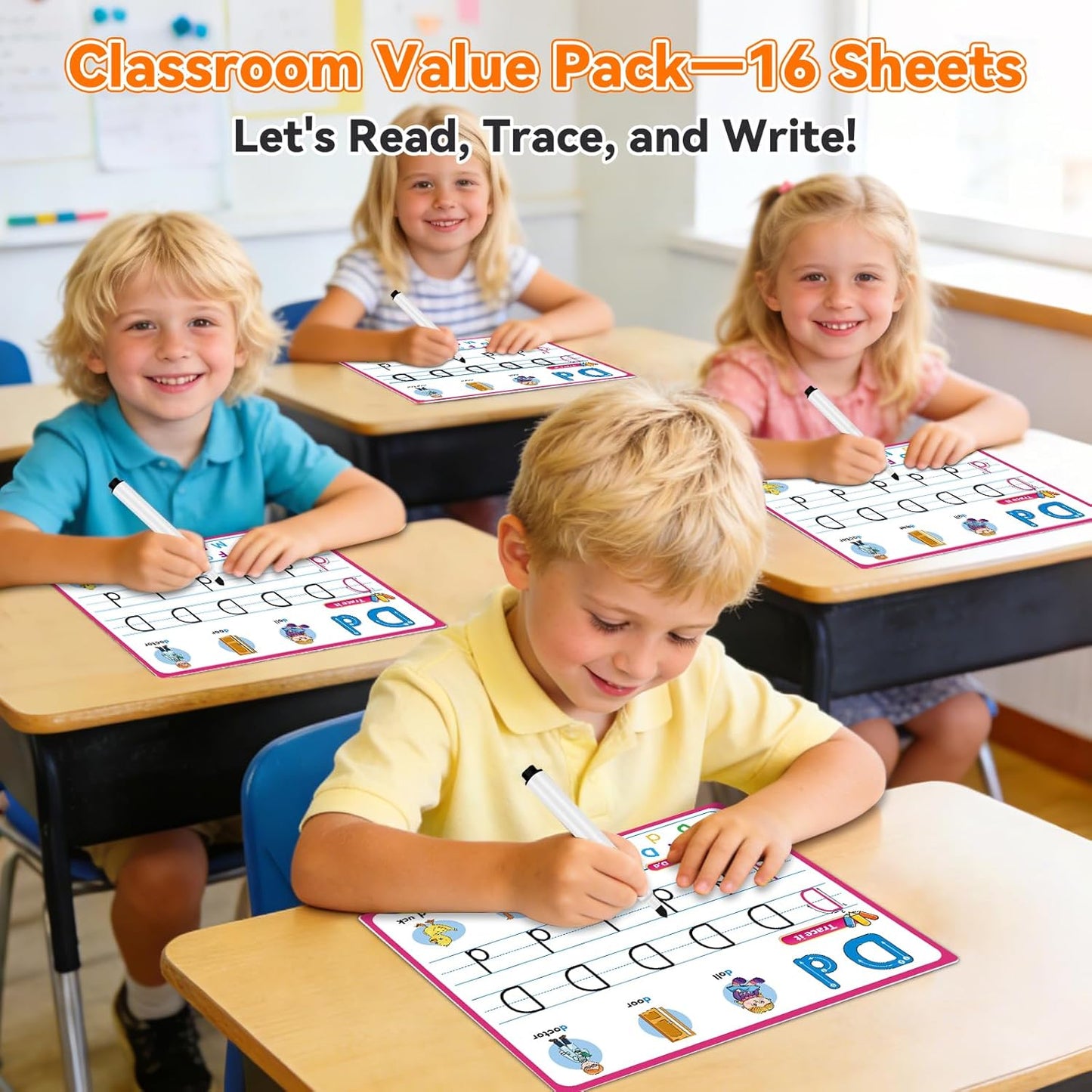 Alphabet Number Shapes Flash Cards,Handwriting Practice Writing Tracing Phonics Preschool Kindergarten Toddler Learning Activities Homeschool Classroom Autism Educational Toys ABC Letter