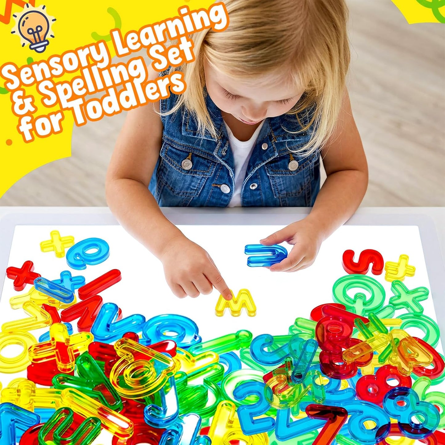 67 Pcs Plastic Practice Set Transparent Letters and Numbers Include Uppercase Letters Lowercase Letters and Numbers Colorful Plastic Letters and Numbers for Kids Counting and Spelling, Ages 3+