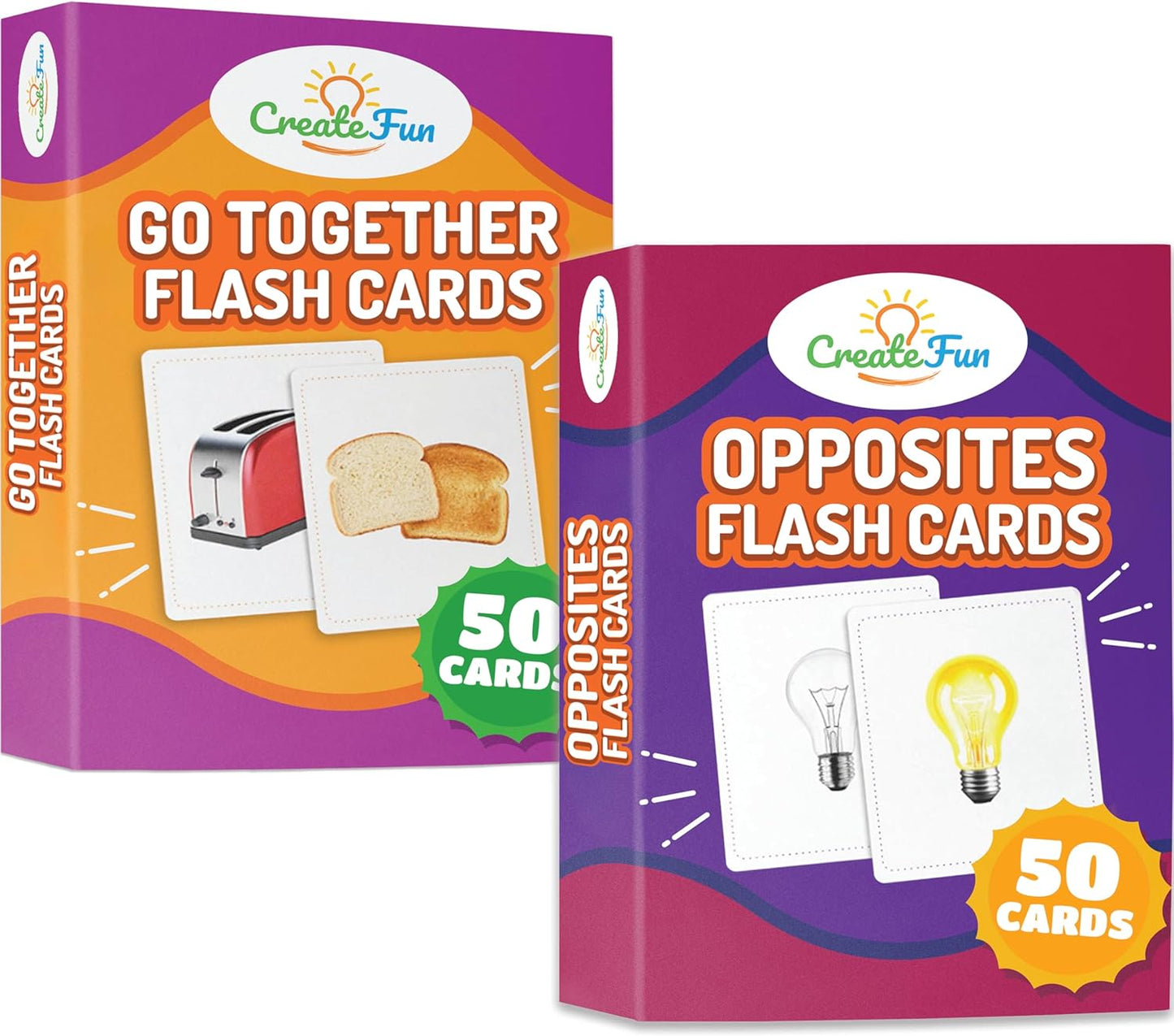 Go Together Flash Cards for Kids & Adults – 50 Realistic Matching Picture Cards for Speech Therapy, Dementia Activities, ESL, Autism Learning, Memory & Language Development, Classroom & Home Use