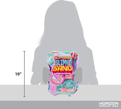 SLIMYSAND Twist - Teal/Pink Scented Stretchy Cloud Slime, Cotton Candy & Watermelon, Stretchable, Moldable, Play Sand, 10oz.Great for Tactile Fun