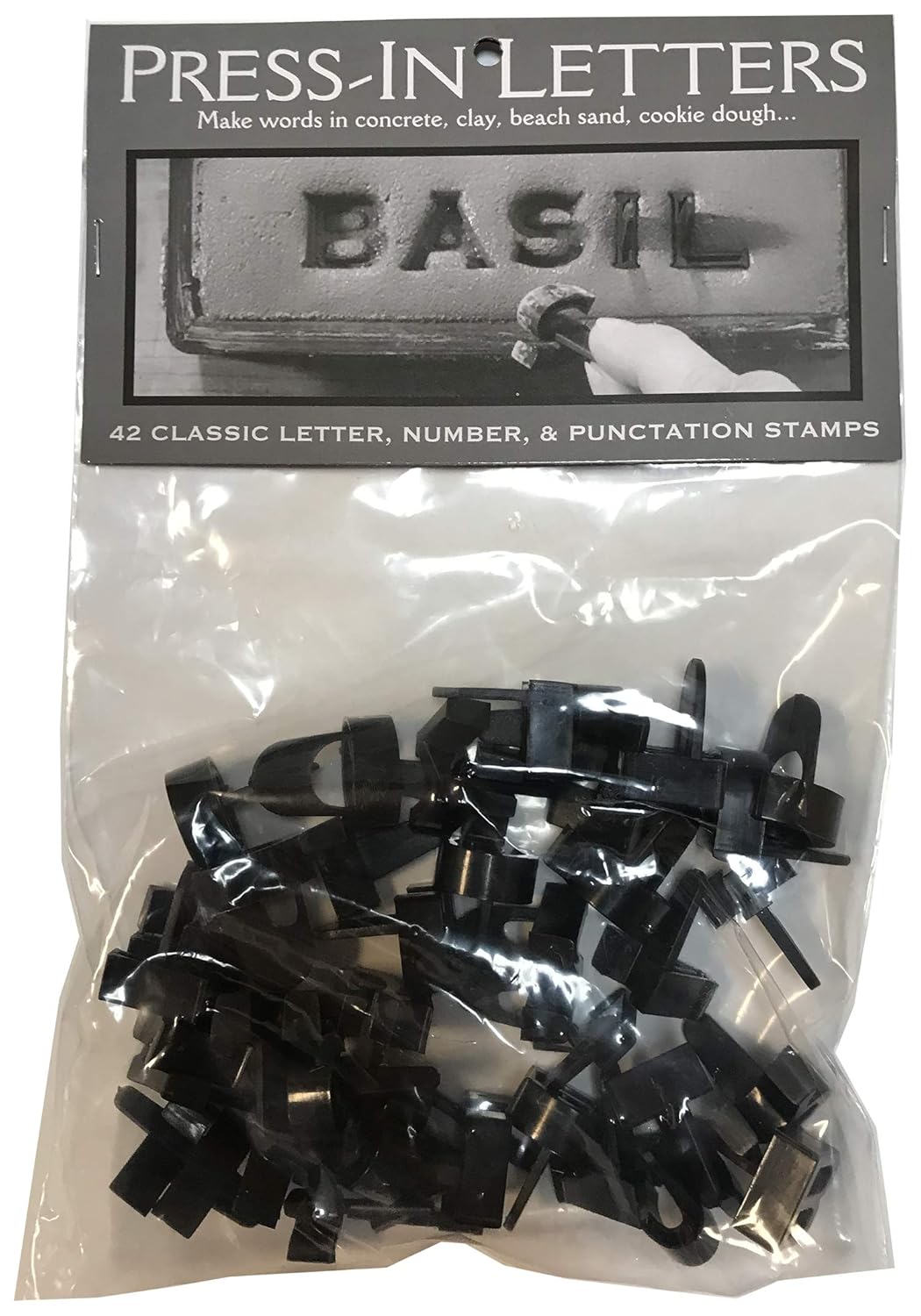 Magnetic Poetry Press in Letters Stone Concrete Stamps - Uppercase Traditional Typeface