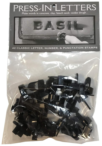 Magnetic Poetry Press in Letters Stone Concrete Stamps - Uppercase Traditional Typeface