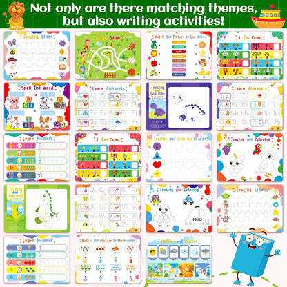 YTSQLER Montessori Busy Book for Toddlers 3-5 Kids Preschool Learning Book with 36 Themes Toddler Learning Toys Activities Velcro Autism Materials Homeschool Pre k Educational Gifts