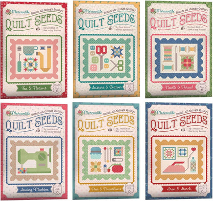 Riley Blake - Mercantile by Lori Holt - Quilt Seeds Block Pattern - Pins & Pincushions
