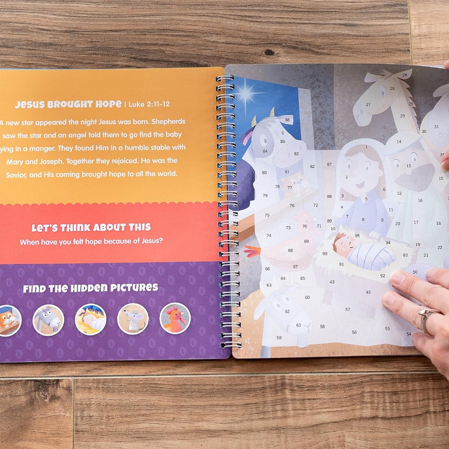 Activity Sticker Book 7 and Up The Life of Jesus Sticker Stories Puzzle Book Explore 10 New Testament Adventures 756 Reusable Stickers Spiral Binding