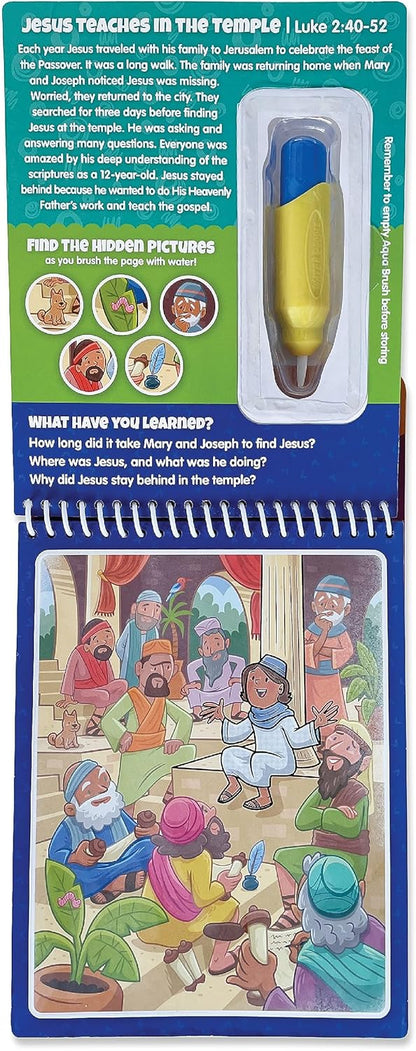 Water Reveal Coloring Scripture Book for Kids Ages 3+. New Testament Bible Stories: Preschool, Elementary, Primary, Christian, Religion