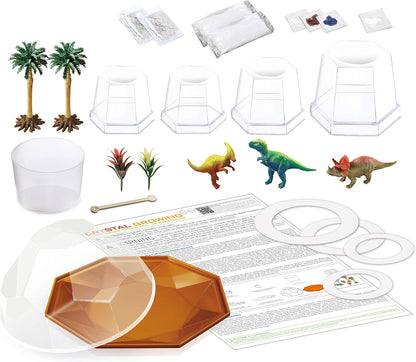 4M Glow Crystal Growing Kit - Grow a DIY Crystal Experiment Specimen, A Great Educational STEM Toys Crystal Making Gift for Kids & Teens, Boys & Girls