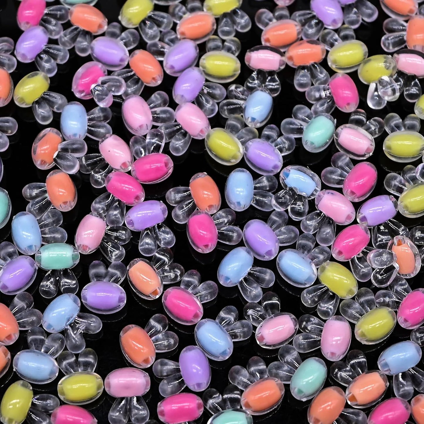 200g+ Candy Bulk Assorted Cute Kandi Beads for Jewelry Making, Bracelet Making Kit, Craft Supplies Charm Beads(Mixed II)