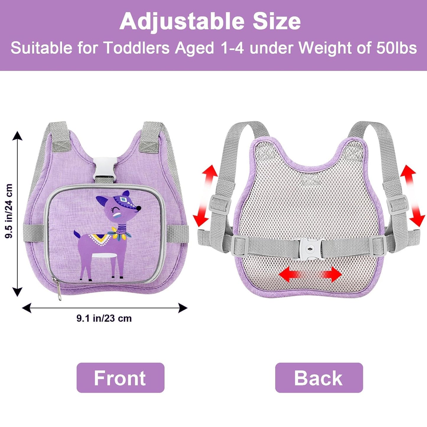 Accmor Toddler Harness Leash + Reflective Anti Lost Wrist Link, Cute Car Kids Back Pack with Hand Strap Collapsible Child Walking Restraint Belt Tether Hold Baby Boys Close for Outdoor Travel