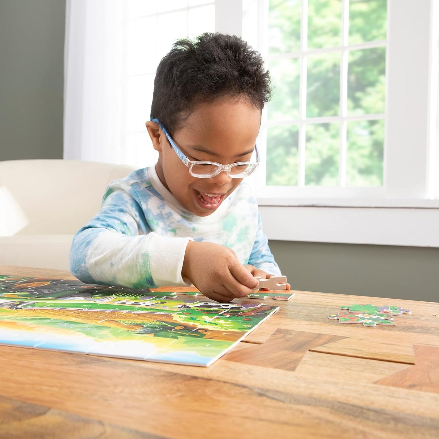 TOMY John Deere Farm Kids Puzzle - Kids and Toddler Puzzle with Large Durable Pieces - Toddler Learning Toys for Early Childhood Development - Kids Puzzles - 70 Piece - Puzzle for Kids Ages 4 and Up