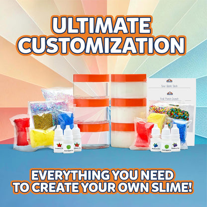 Elmer's Color Wheel Slime Kit, Includes Premade Slime, Clay Color Pigments, Scents, Sheet Labels, 24 Piece Kit - Arts & Crafts, Kids DIY Fun, Summer Activity